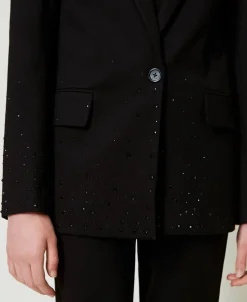 Blazer Mit Strass Im Dégradé