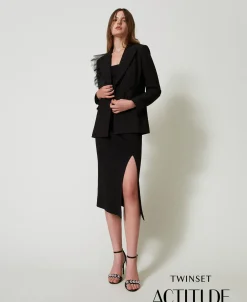 Blazer Mit Tüllvolant