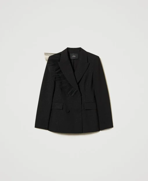 Blazer Mit Tüllvolant