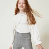 Bluse Aus Crêpe De Chine Mit Jabot
