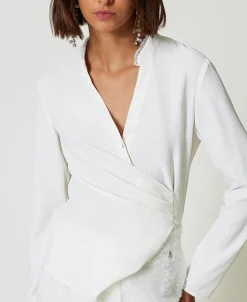 Bluse Aus Recyceltem Crêpe De Chine