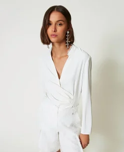 Bluse Aus Recyceltem Crêpe De Chine