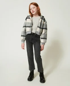 Bomberjacke Aus Kariertem Tuch