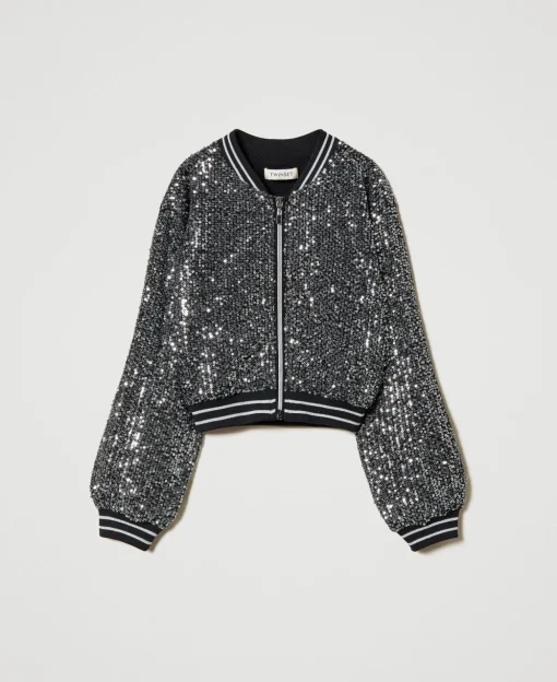 Bomberjacke Mit Alloverpailletten