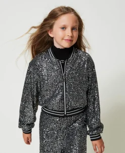 Bomberjacke Mit Alloverpailletten