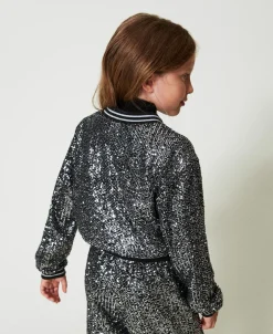 Bomberjacke Mit Alloverpailletten