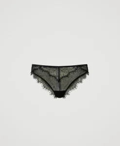 Brazilian-Slip Aus Spitze Und Tüll