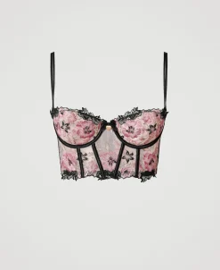 Bustier Aus Besticktem Tüll