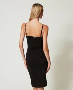 Bustierkleid In Midilänge Mit Häkchen
