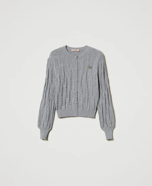 Cardigan Aus Baumwolle Und Kaschmir Mit Logos
