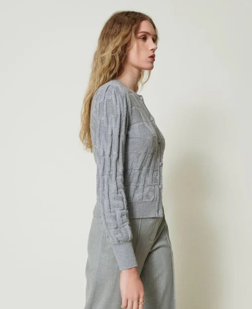 Cardigan Aus Baumwolle Und Kaschmir Mit Logos