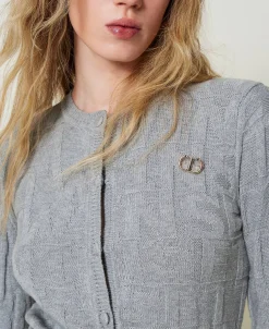 Cardigan Aus Baumwolle Und Kaschmir Mit Logos