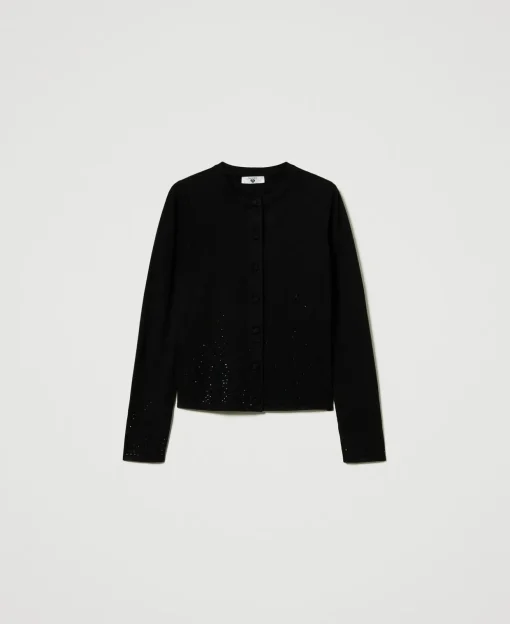 Cardigan Mit Strass Im Dégradé