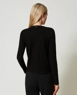 Cardigan Mit Strass Im Dégradé