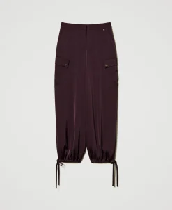Cargohose Aus Satin