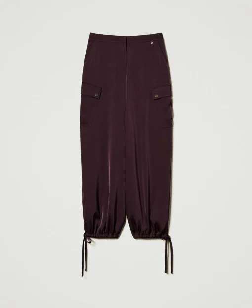 Cargohose Aus Satin