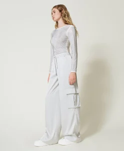 Cargohose Aus Satin