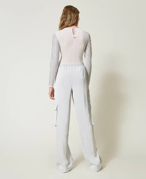 Cargohose Aus Satin