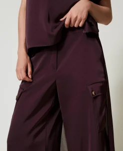 Cargohose Aus Satin