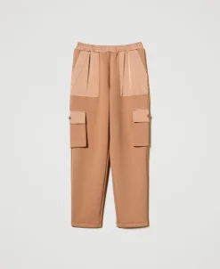 Cargohose Aus Scuba Und Satin