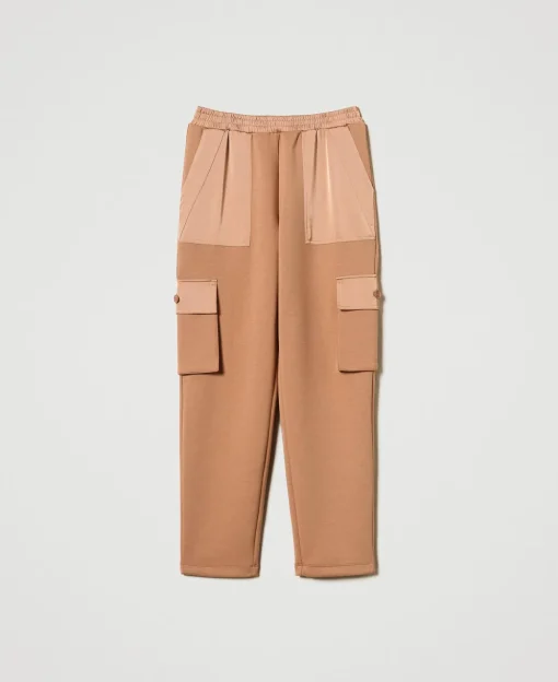 Cargohose Aus Scuba Und Satin