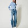 Carrot-Fit-Jeans Mit Fünf Taschen