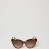 Cat Eye-Sonnenbrille In Schildpatt-Optik