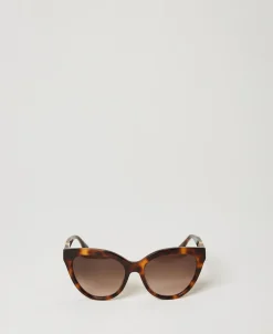 Cat Eye-Sonnenbrille In Schildpatt-Optik