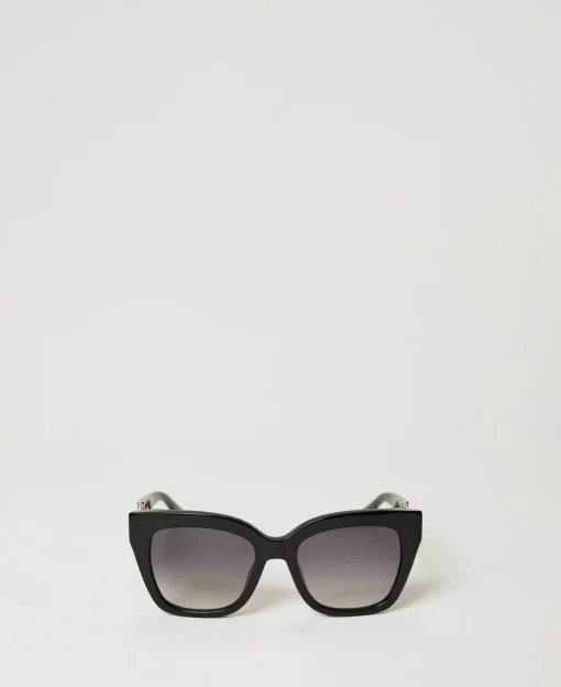Cat Eye-Sonnenbrille Mit Ziertrense