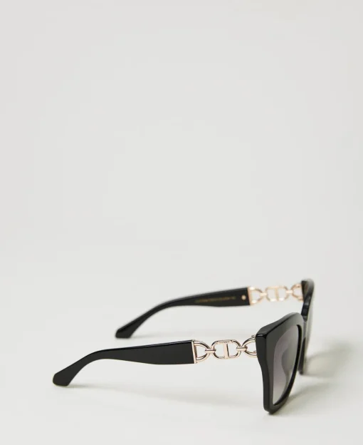Cat Eye-Sonnenbrille Mit Ziertrense