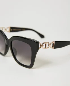 Cat Eye-Sonnenbrille Mit Ziertrense