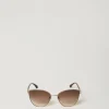 Cat-Eye-Sonnenbrille Aus Stahl