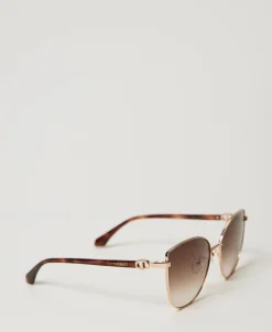 Cat-Eye-Sonnenbrille Aus Stahl