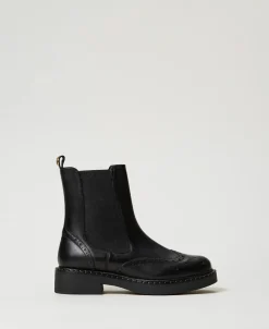 Chelsea-Boot Aus Leder