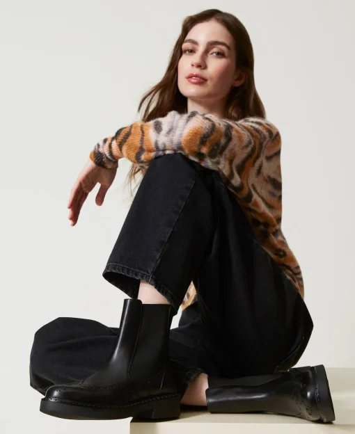 Chelsea-Boot Aus Leder