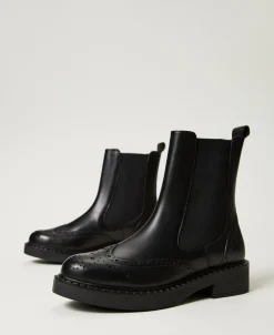Chelsea-Boot Aus Leder