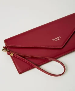 Clutch Aus Leder Mit Logo