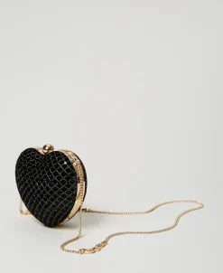 Clutch „Coup De Coeur“ Aus Besticktem Samt