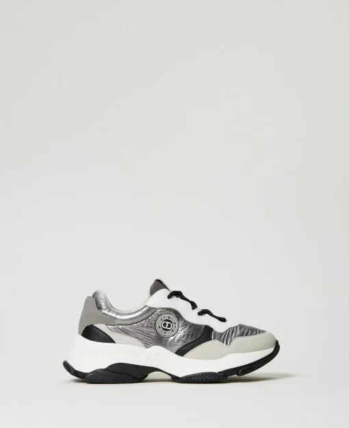 Color-Block-Sneaker Im Laufschuhstil