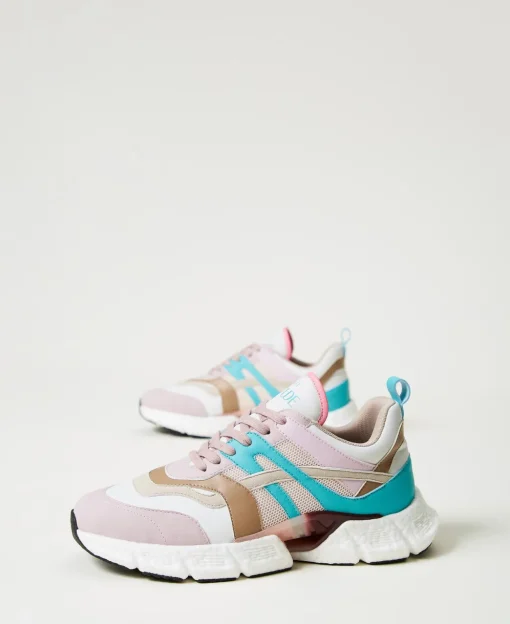 Color-Block-Sneaker Im Laufschuhstil