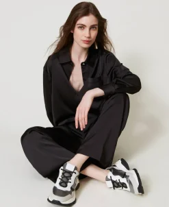Color-Block-Sneaker Im Laufschuhstil