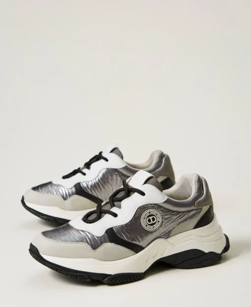 Color-Block-Sneaker Im Laufschuhstil