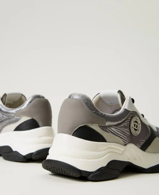 Color-Block-Sneaker Im Laufschuhstil