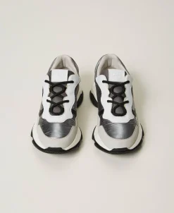 Color-Block-Sneaker Im Laufschuhstil