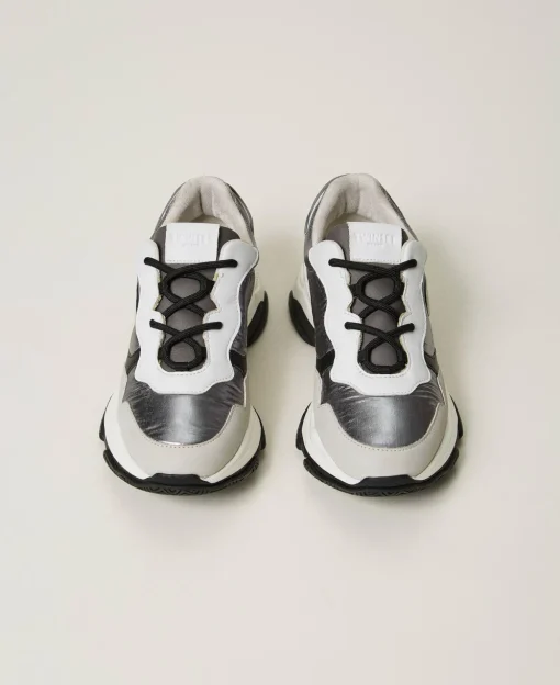 Color-Block-Sneaker Im Laufschuhstil