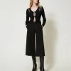 Cropped-Hose Mit „Oval T“-Gürtel