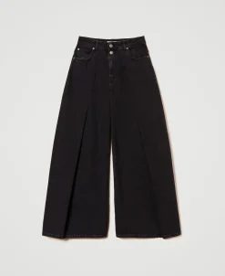 Cropped-Jeans Mit Zwei Knöpfen