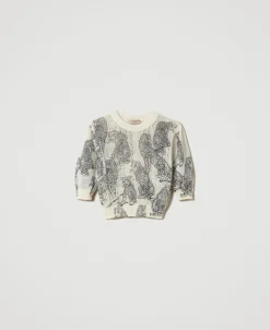 Cropped-Pullover Aus Wolle-Mohair-Mischung