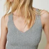 Crop-Top Aus Rippenstrick