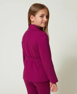 Einreihiger Blazer Mit Gürtel